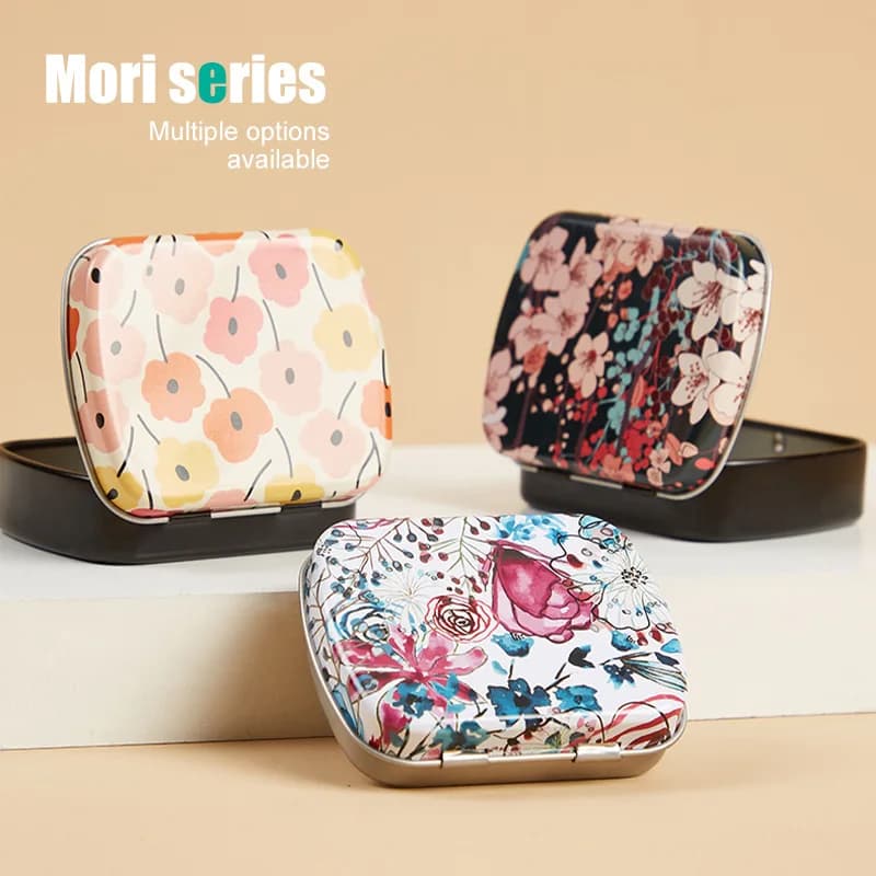 Portable Small Metal Storage Box Rectangle Empty Stud Can Box Packing Supplies Portable Pocket Gifts For Kids