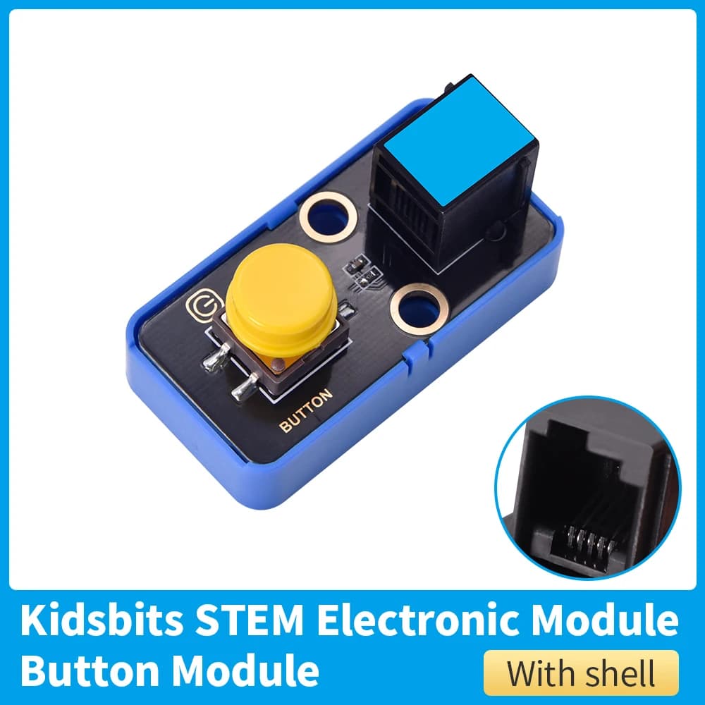 3/5PCS Kidsbits STEM Blocchi elettronici Modulo a pulsante singolo compatibile con Lego per Arduino Progetti fai da te STEAM Maker