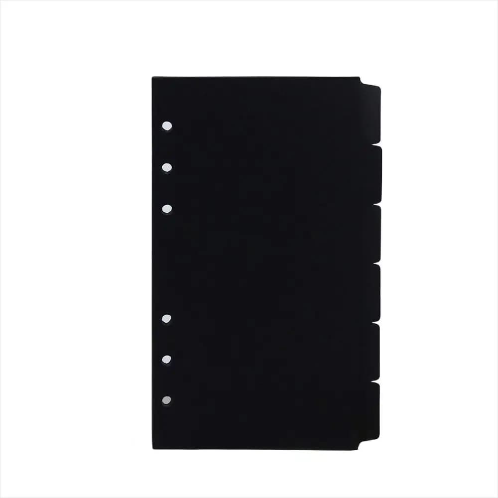 Accessories A5 A6 A7 Page Dividers Black Planner Loose-leaf Divider Notebook Paper Divider Binder Index Separator Index Divider
