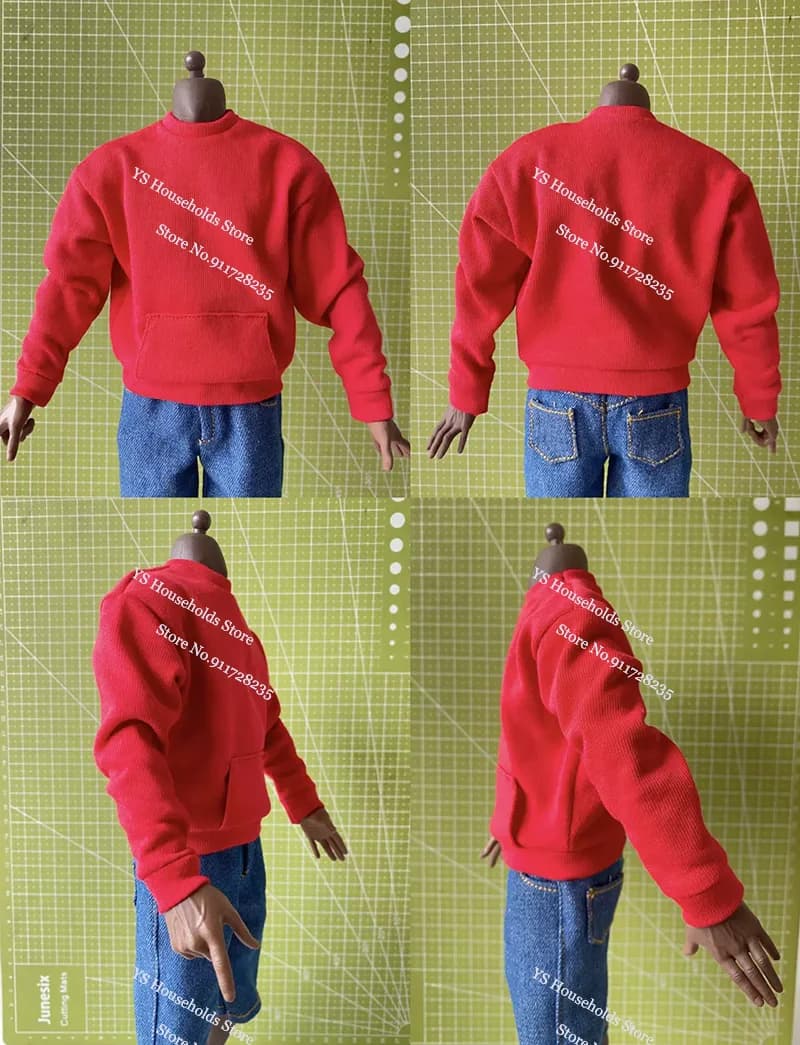2 stili di felpe con cappuccio da uomo in stile hip hop, abbigliamento sportivo da basket, giacca per action figure da 12 pollici.
