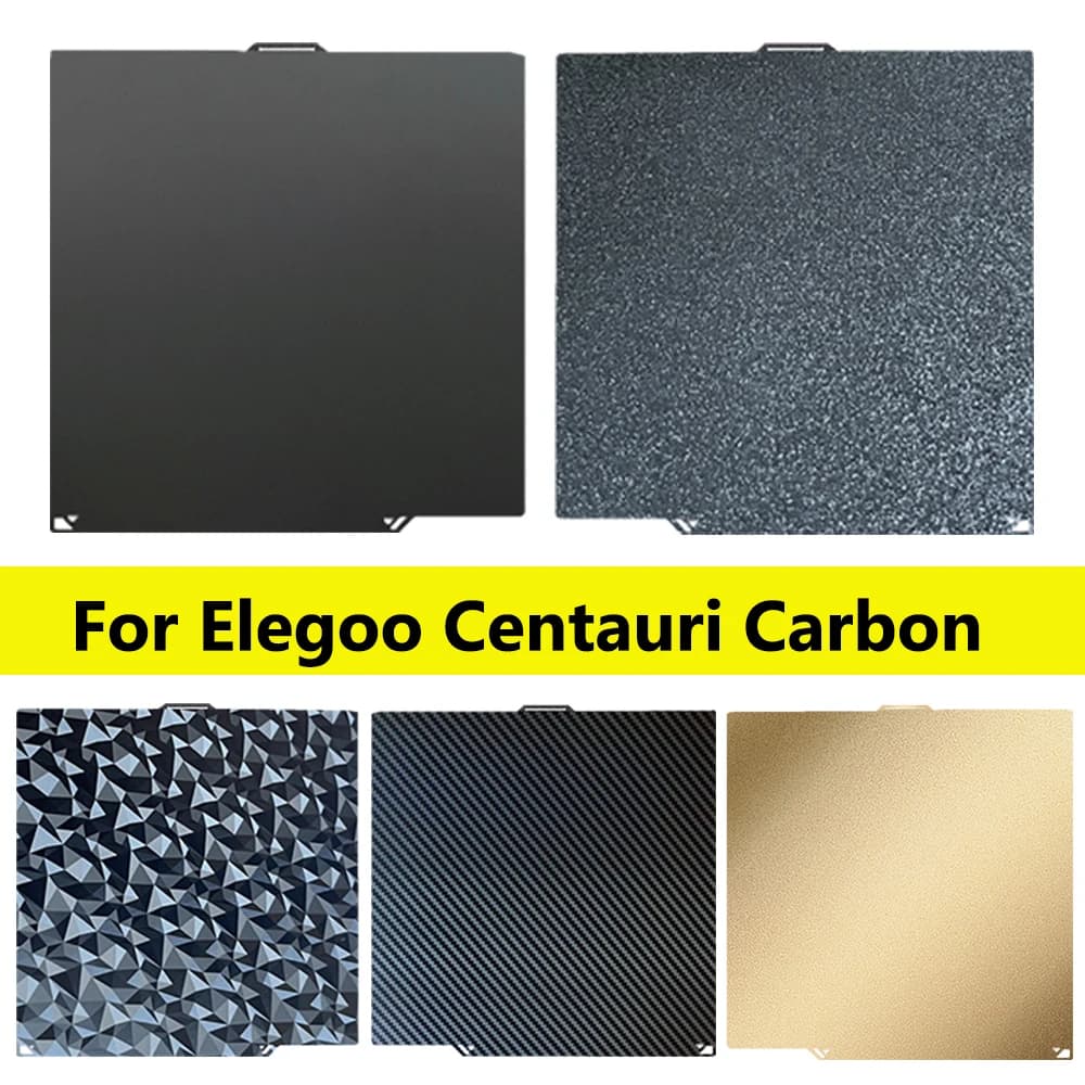PEO PET PEI smooth plate for Elegoo Centauri Carbon construction plate 260x271mm Double-sided flexible sheet Pei for Centauri Carbon