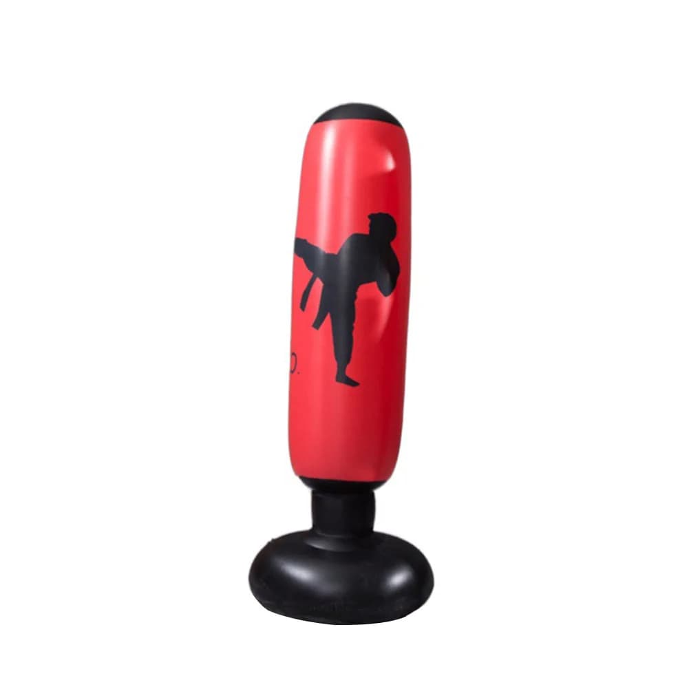 1.6M Inflatable Boxing Training Bag Fitness PVC Thickening Taekwondo Pillar Tumbler Column Punching Bag Standing Sandbag