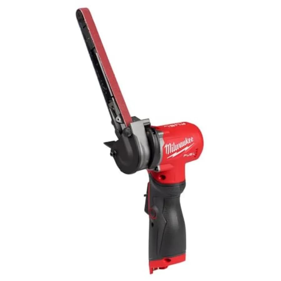 Sander with Abrasive Belt - 12V Fuel - Half Inch X 18 Inch - Quick Point Removal - Speed Adjustment - Without Battery