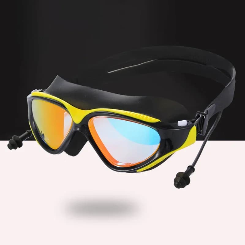 Women's Swimwear Swimwear with UV Protection HD Dive Glasses Adjustable Swimwear in Silicone with Earplugs
