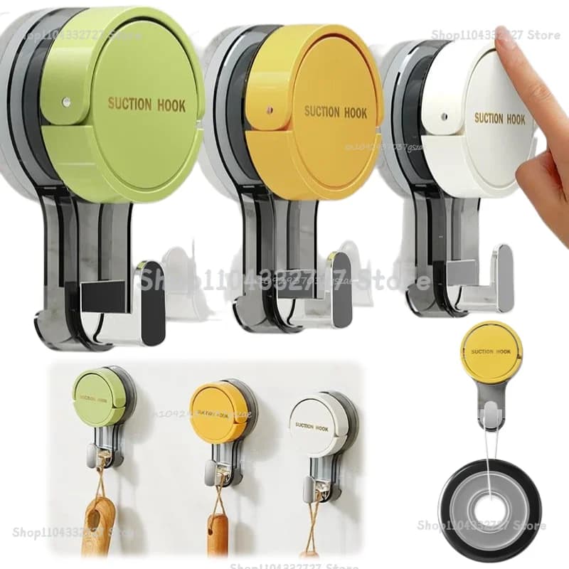 Gancio a ventosa senza tracce, senza foratura, forte tenuta, riutilizzabile, impermeabile per bagno, cucina, ufficio, porta, retroporta, area WC