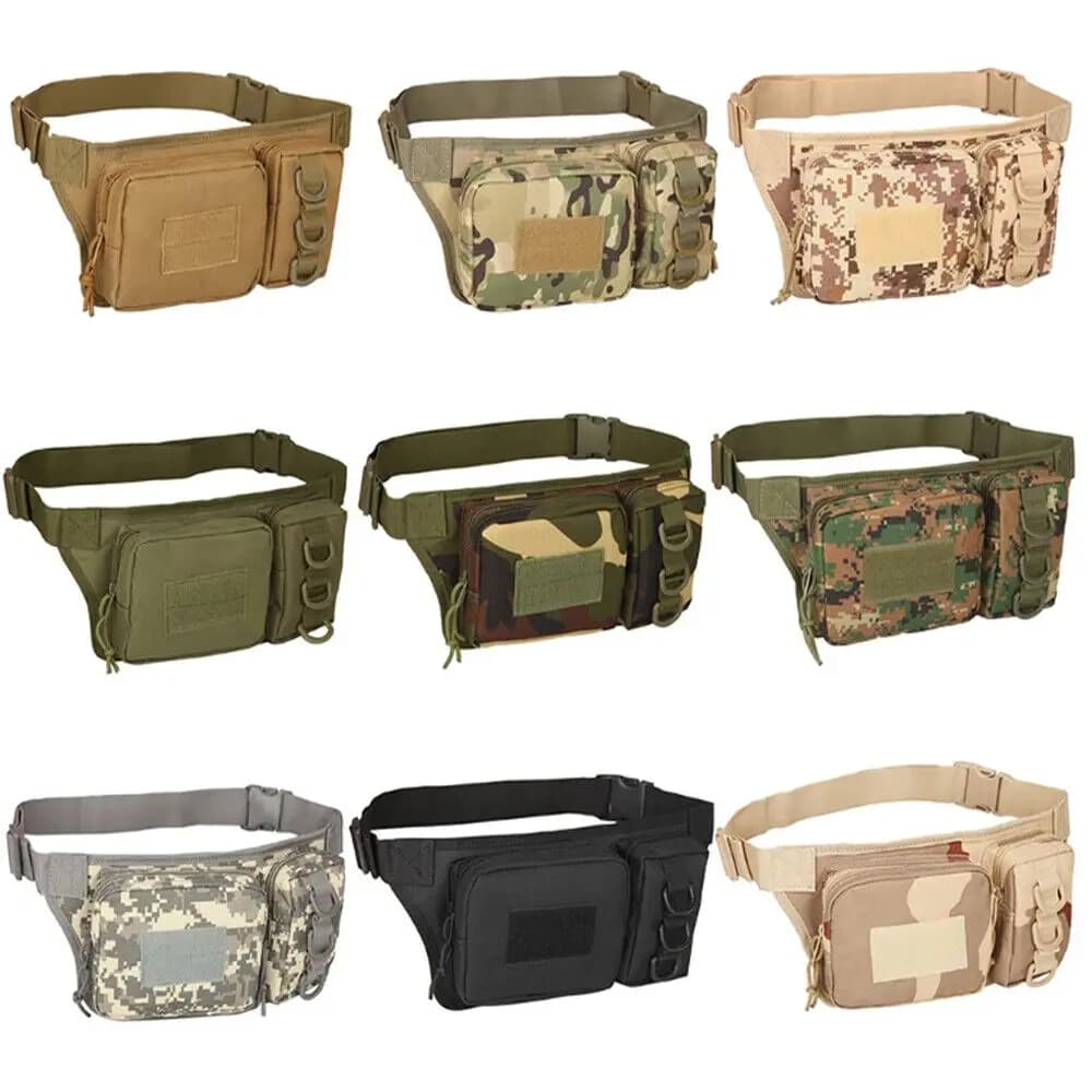 Marsupio tattico per uomo Marsupio da pesca Marsupio per soldi militare Sport Viaggio Ciclismo Custodia per cellulare