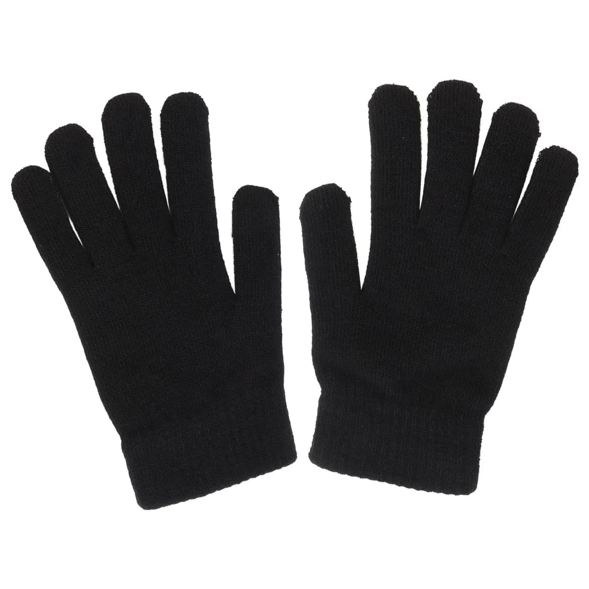 1 paio di guanti invernali caldi, guanti in maglia premium a tinta unita, guanti in maglia ispessiti, antivento, protezione dal freddo, per esterni e interni