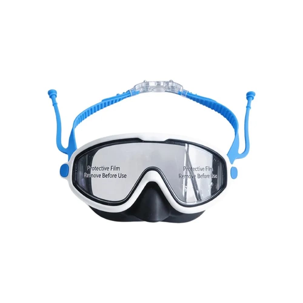 Fashion Anti-Fog Kids Swim Goggles HD View Leak-proof Swim Goggles Cap Set PC Glass Professional Silicone Swim Cap Summer