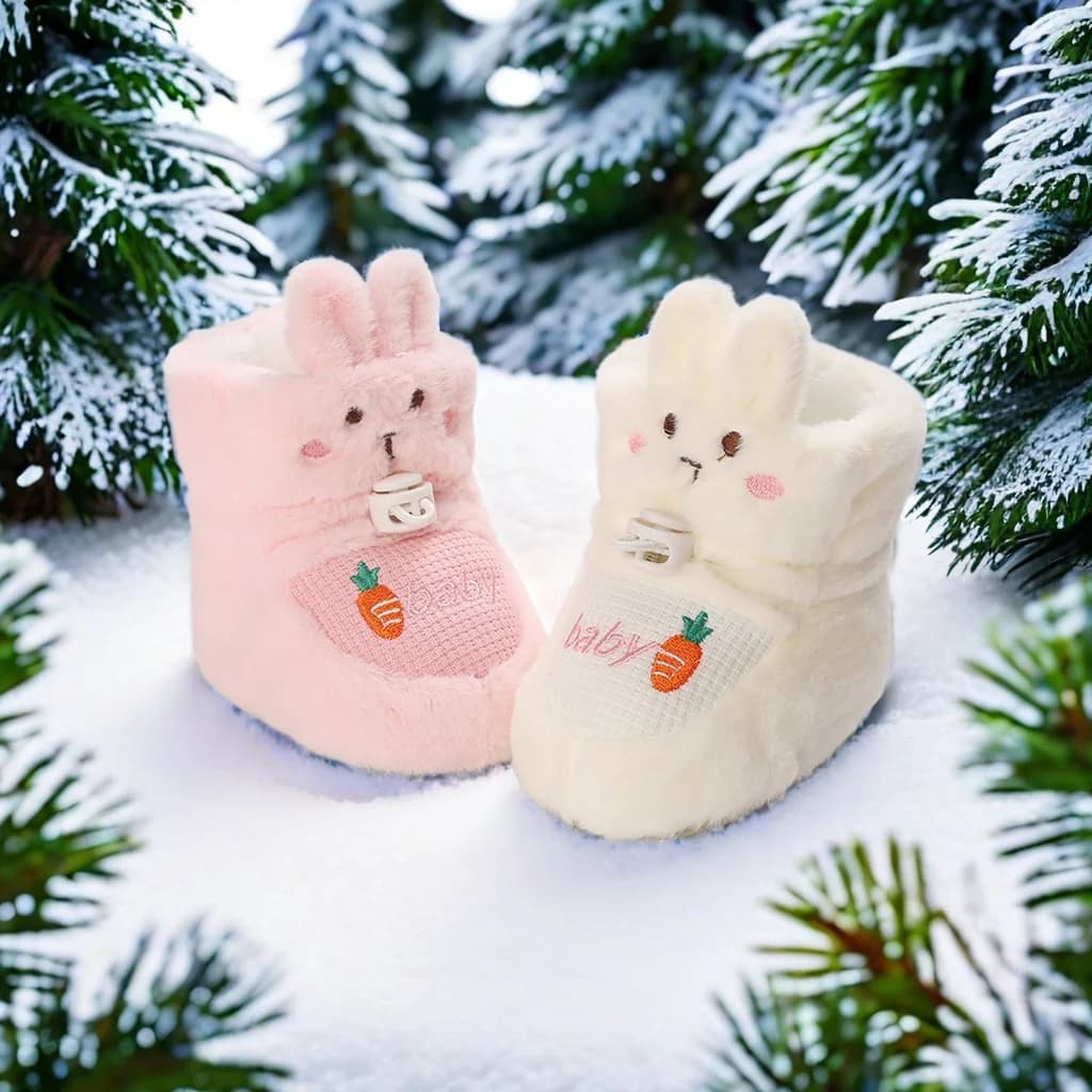 Scarpe invernali in cotone per neonati simpatici cartoni animati per ragazzi e ragazze primo passo stivali da neve spessi scarpe da passeggio casual morbide e calde