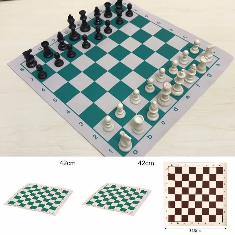 Scacchiera da torneo in vinile per giochi educativi per bambini Lavagna magnetica a colori casuali per scacchi