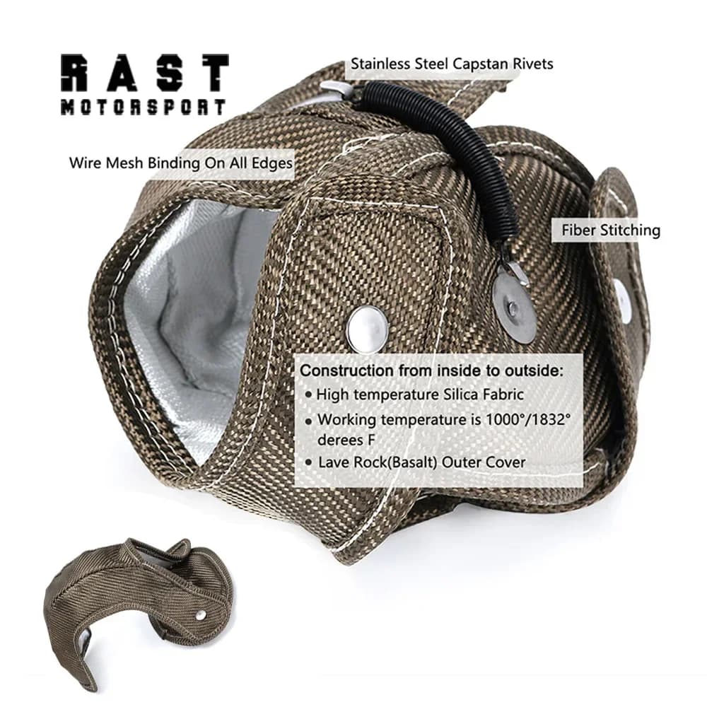 PER Audi S3 / Volkswagen Golf Mk7 / Seat Leon TITANIUM Turbo Coperta scudo termico
