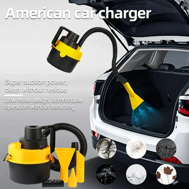 Aspirapolvere portatile multifunzionale per auto, doppio uso domestico e per auto, ad alta potenza, per pulizia a secco e a umido, universale, per la rimozione della polvere.