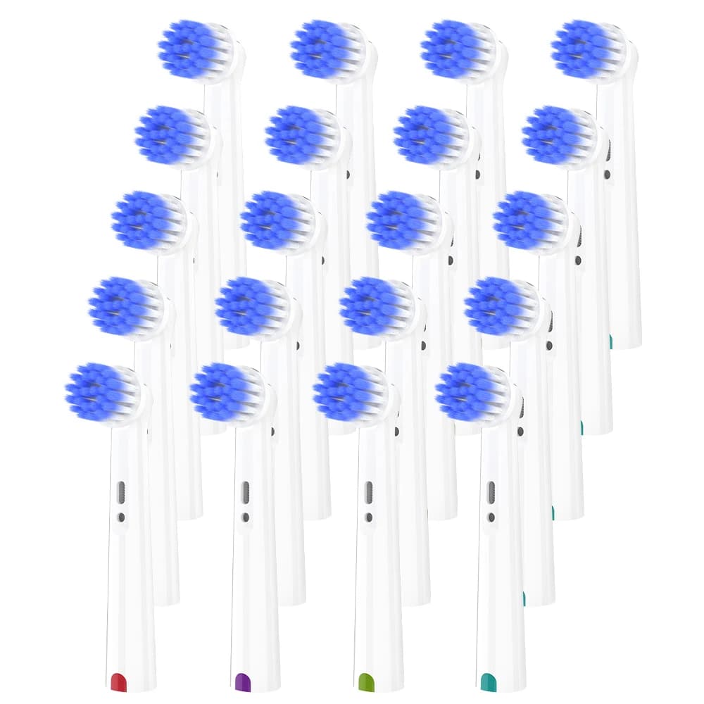 Compatible with Oral B electric toothbrush spare heads, soft head for OralB Sensitive gums