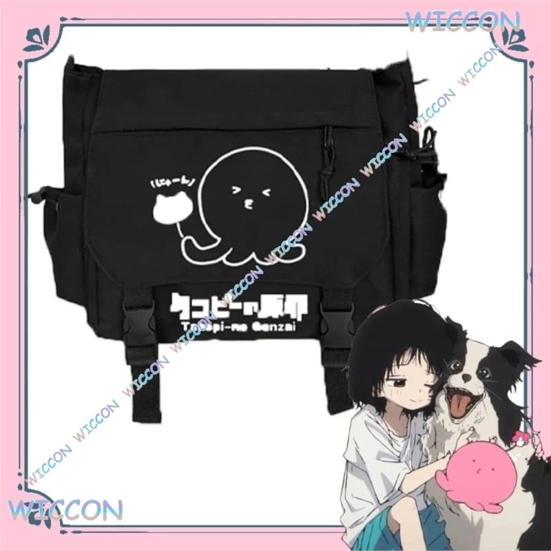 Borsa a tracolla cosplay Takopii no Genzai The Original Sin Anime Messenger Bag Zaino tattico a tracolla con personaggio di polpo Kawaii