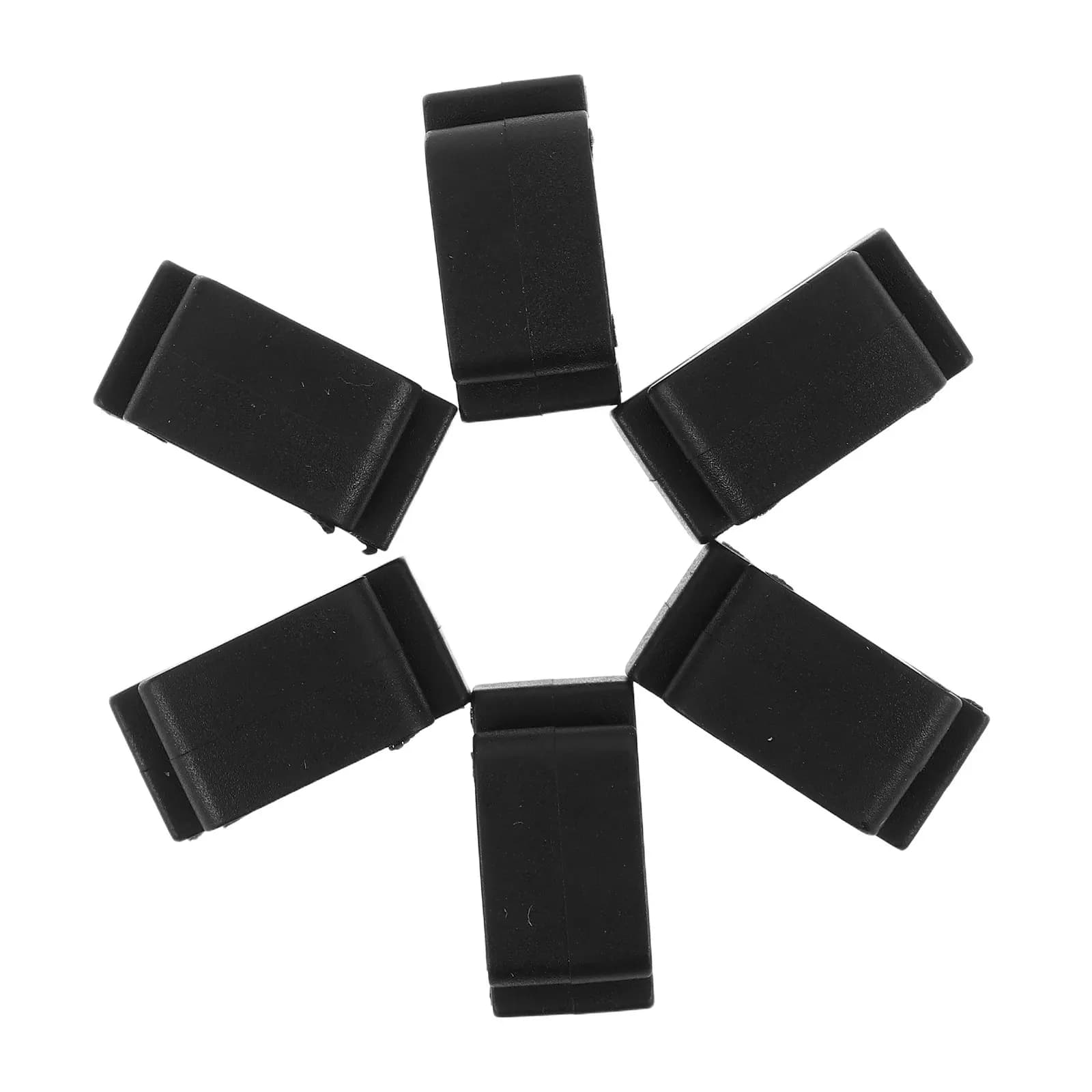 Set di 6 Portaplettro in Gomma per Chitarra, Basso, Ukulele, Leggeri e Compatti, Clip per Conservazione Plettri