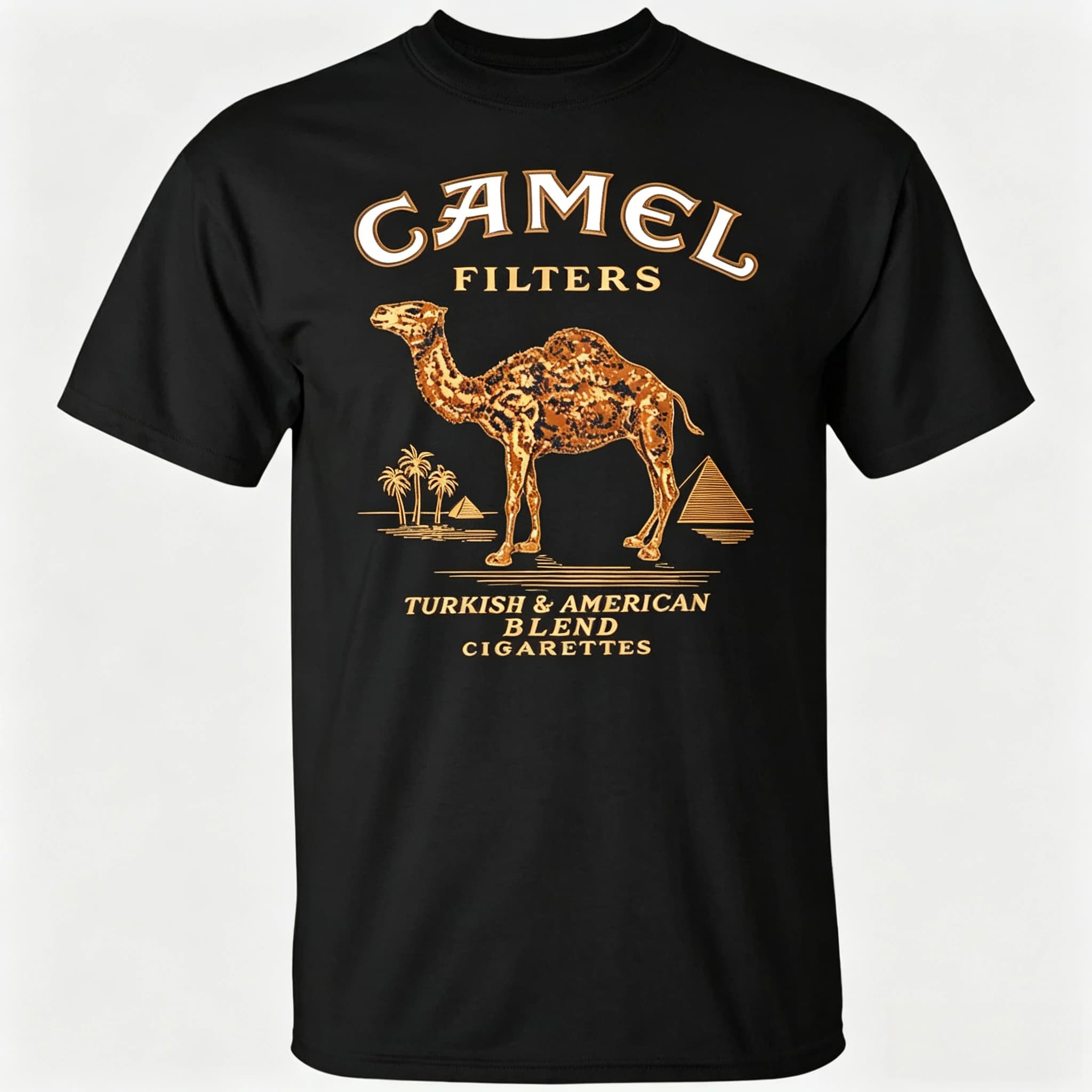 Nuova T-shirt 2026 Camel Cigarette Pyramid Classic Graphics 100% Cotone, Stile Americano Uomo Robusto Comoda Casual Oversize