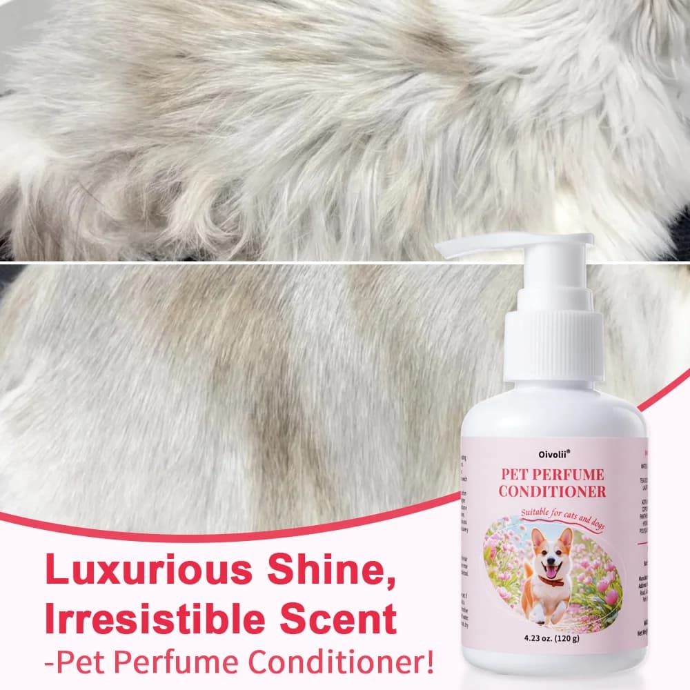 Balsamo per la Cura del Pelo degli Animali Domestici, Formula Naturale, Ammorbidisce e Idrata il Manto, Anti-Groviglio, Profumo Duraturo, per Cani e Gatti