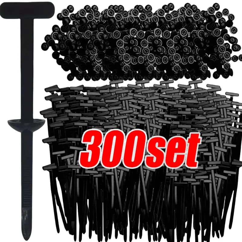 300PCS Universal Nylon Cable Clasp Self-locking Buckle for heavy loads with fasteners for UV-resistant hinges for car body