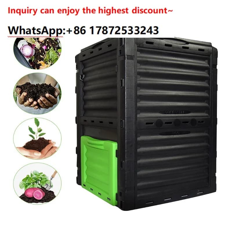 Garden courtyard community deciduous compost garbage bin vertical bottomless 300L large capacity fermented organic fertilizer