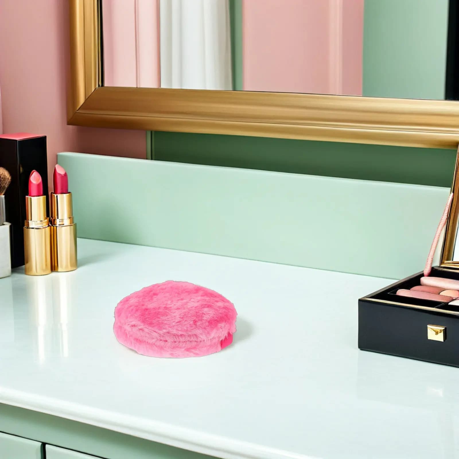 5 Pezzi Spugnette Morbide per Polvere, Applicatori Trucco Viso per Fondotinta, Talco, Blush, Cuscinetto, Riutilizzabili