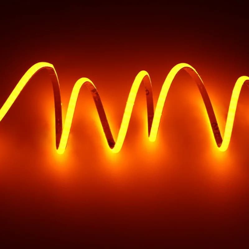 10pcs 12v 24v Thin Slim 3mm 5mm 8mm LED Flexible Strip 20cm 30cm 50cm 1m Orange Amber 1800k 1900k 3000k 4000k 6000k Cabinet Car
