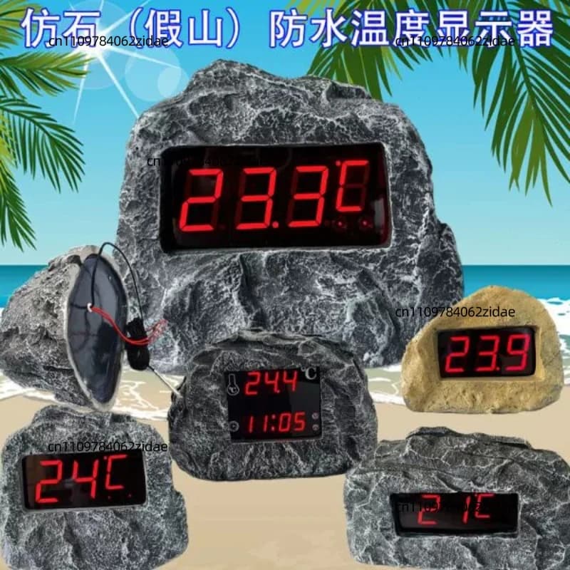 Digital Thermometer Effect Waterproof Stone with Pool, Bathroom, Hotel, Internal Use and Exterior