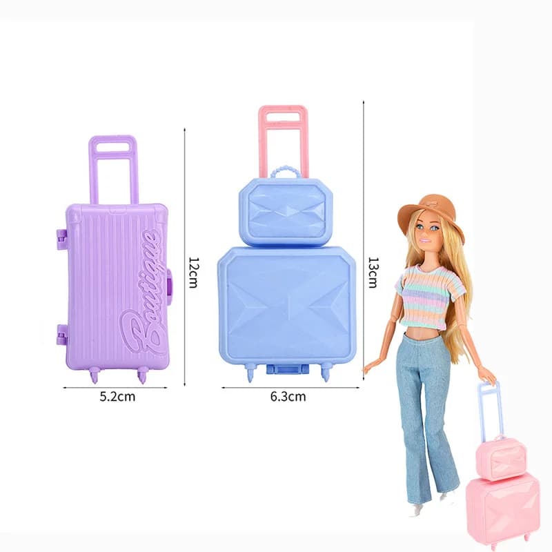Doll accessories box Height 12-13 cm Travel toy box outdoor 1 piece