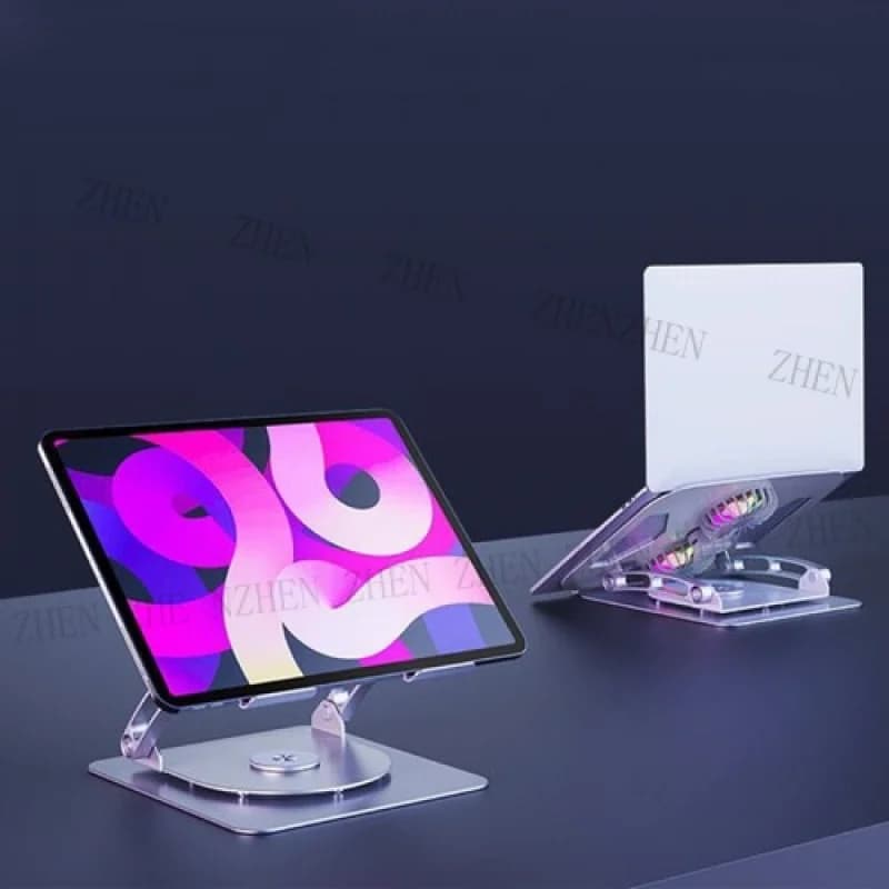 Y PER Supporto per laptop regolabile con 2 ventole per dispositivi da 15,9 pollici con rotazione di 360 gradi