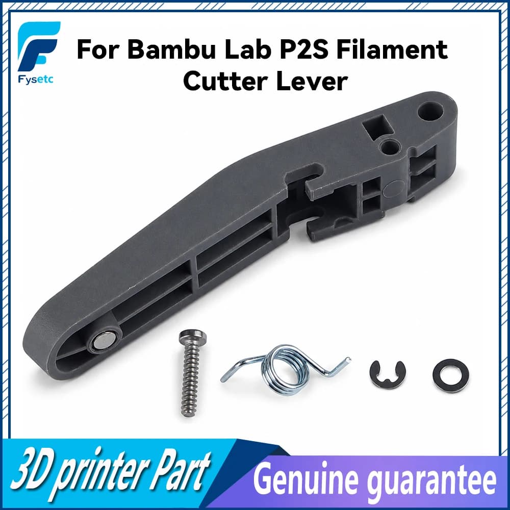 Filament Cutter Lever Replacement Kit For Bambu Lab P2S 3D Printer Cutting Handle Trigger Arm With Spring Screw Complete Parts
