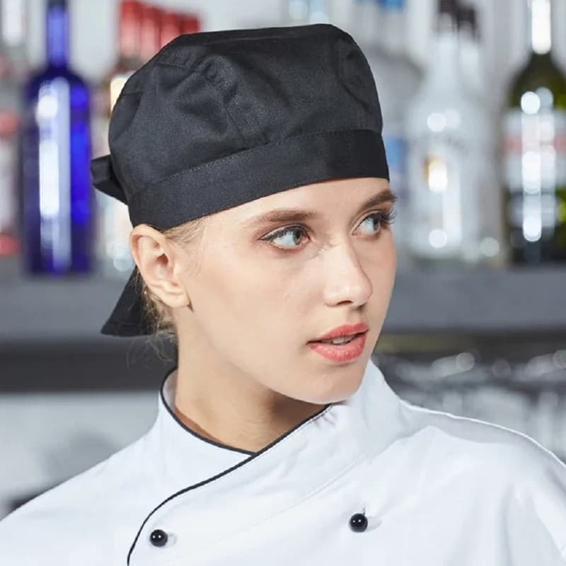Cappello da pirata da cuoco da cucina Cappello da pirata per catering dell'hotel Cappellino da lavoro traspirante regolabile per cameriere da forno Cappellino da cucina per ristorante barbecue