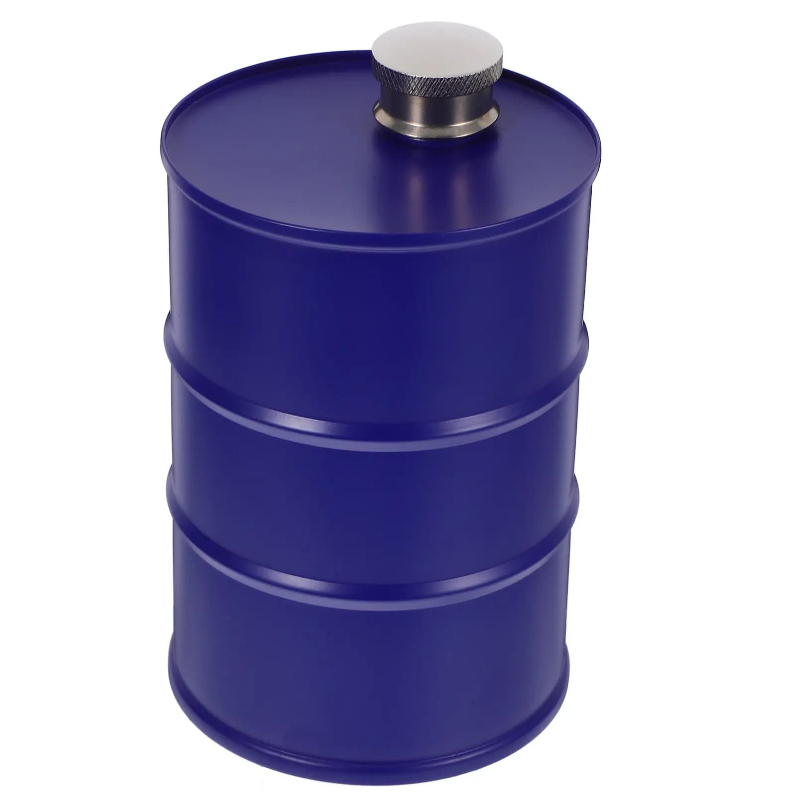 750Ml Stylish Beer Barrel Shape Food Grade Stainless Steel Flask Portable Liquor Container Travel Wine Flask Outdoor Camping