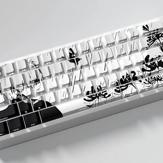 Tokyo Ghoul Copritasti personalizzati Cute Anime PBT Cherry Copritasti personalizzati per Wooting 60 65 68 Tastiera meccanica ad asse magnetico