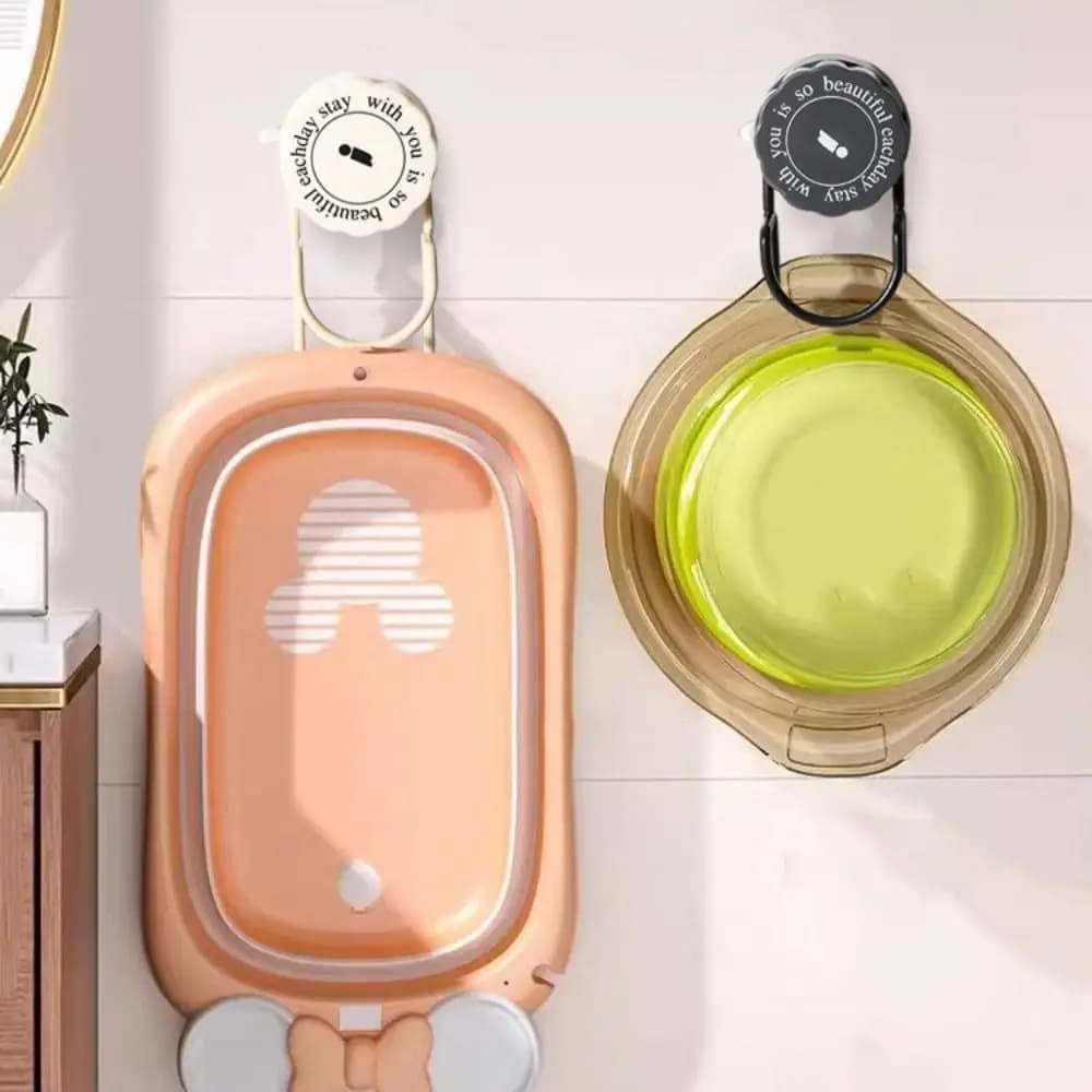 Ganci a Ventosa Multifunzionali in Ferro, Portaoggetti per Lavabo Senza Fori, Gancio Rotante Impermeabile per Lavandino Domestico