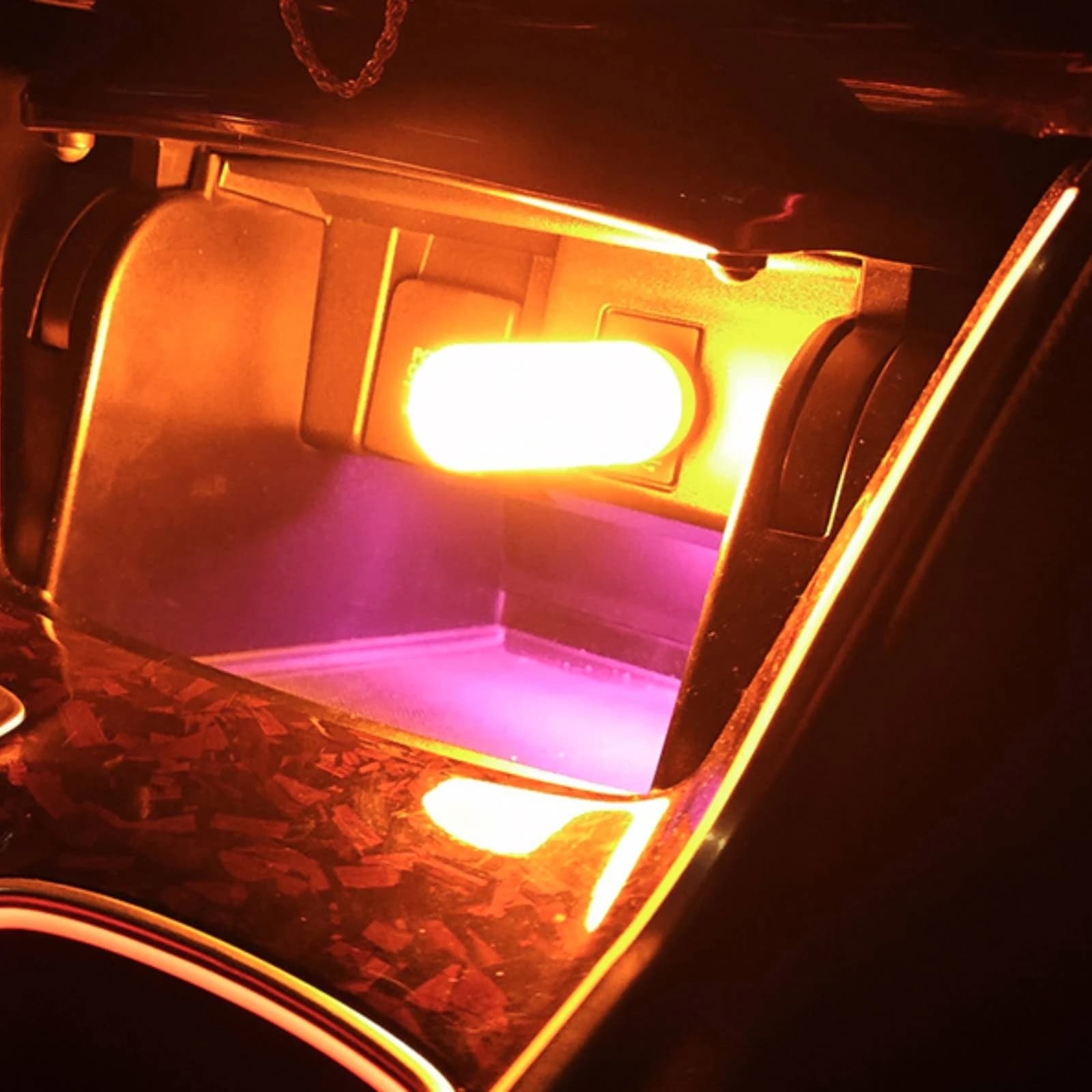 USB Insertable Light Decorative USB Night Light Flameless Candle Soft Glow Safe for Bedroom, Car