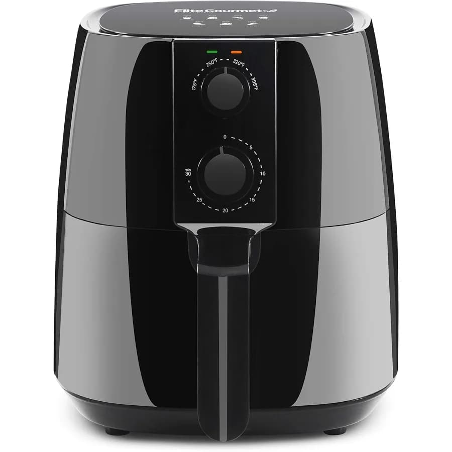 EAF4617 Friggitrice elettrica digitale ad aria calda 1350 Watt Fornello sano senza olio con timer preciso e controlli della temperatura per Hassle