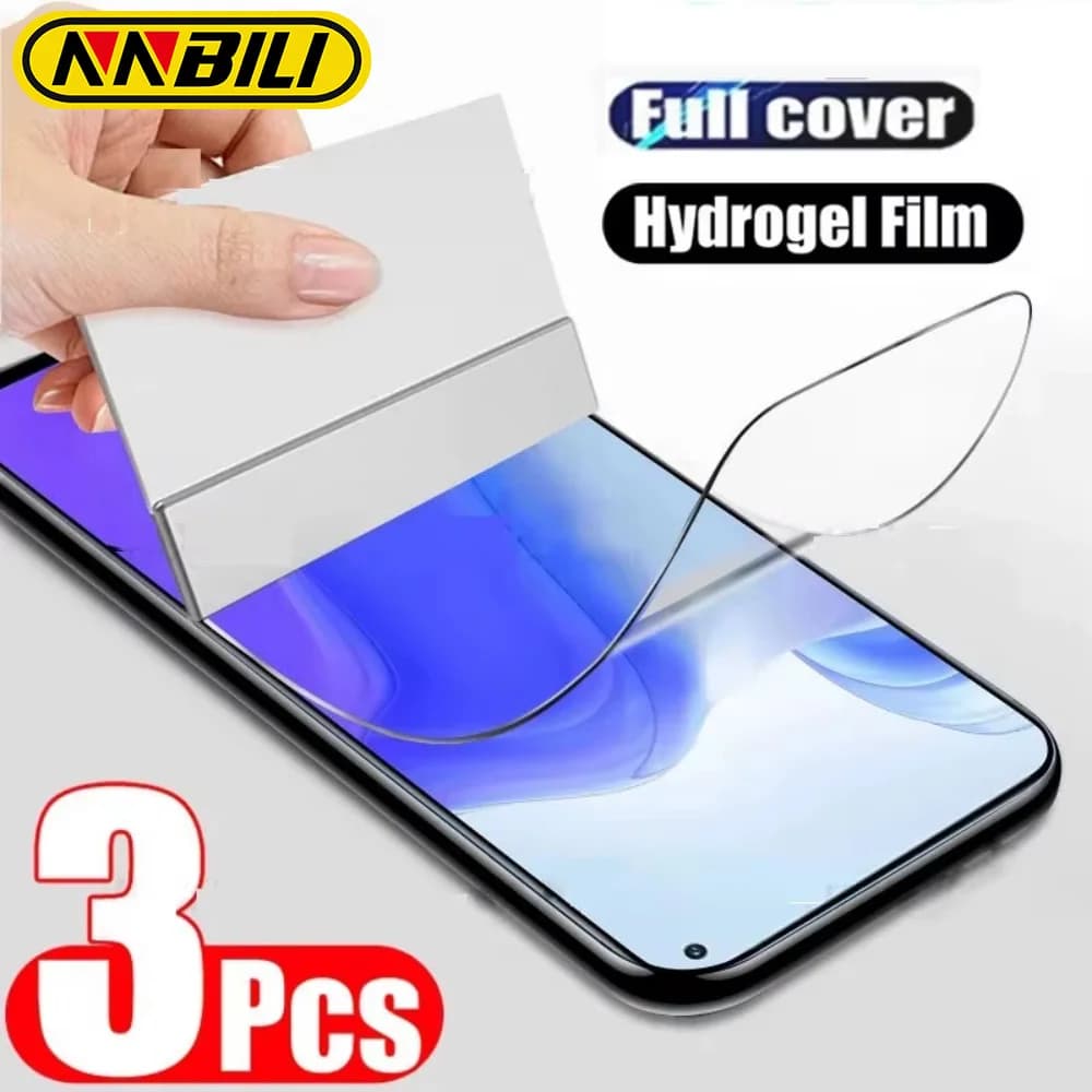 NNBILI 3 pezzi pellicola idrogel per Xiaomi Redmi Note 13 14 12 11 Pro Plus 5G protezione morbida per obiettivo schermo 14 12S 11S 10S 8 9 10