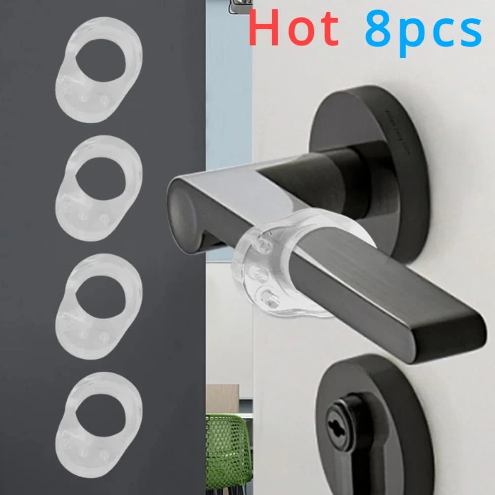Maniglia fermaporta hardware da pavimento trasparente. Tampone di arresto in silicone 1-8 pezzi Protezioni buffer Armadietto con tappo anticollisione da parete