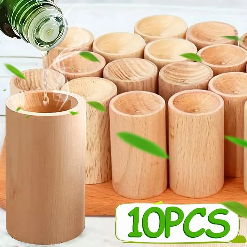 Diffusore per cilindro di olio essenziale Diffusore in legno Bottiglia Aromaterapia per interni Rilassa il sonno Decorazione per aromaterapia sonora per interni auto