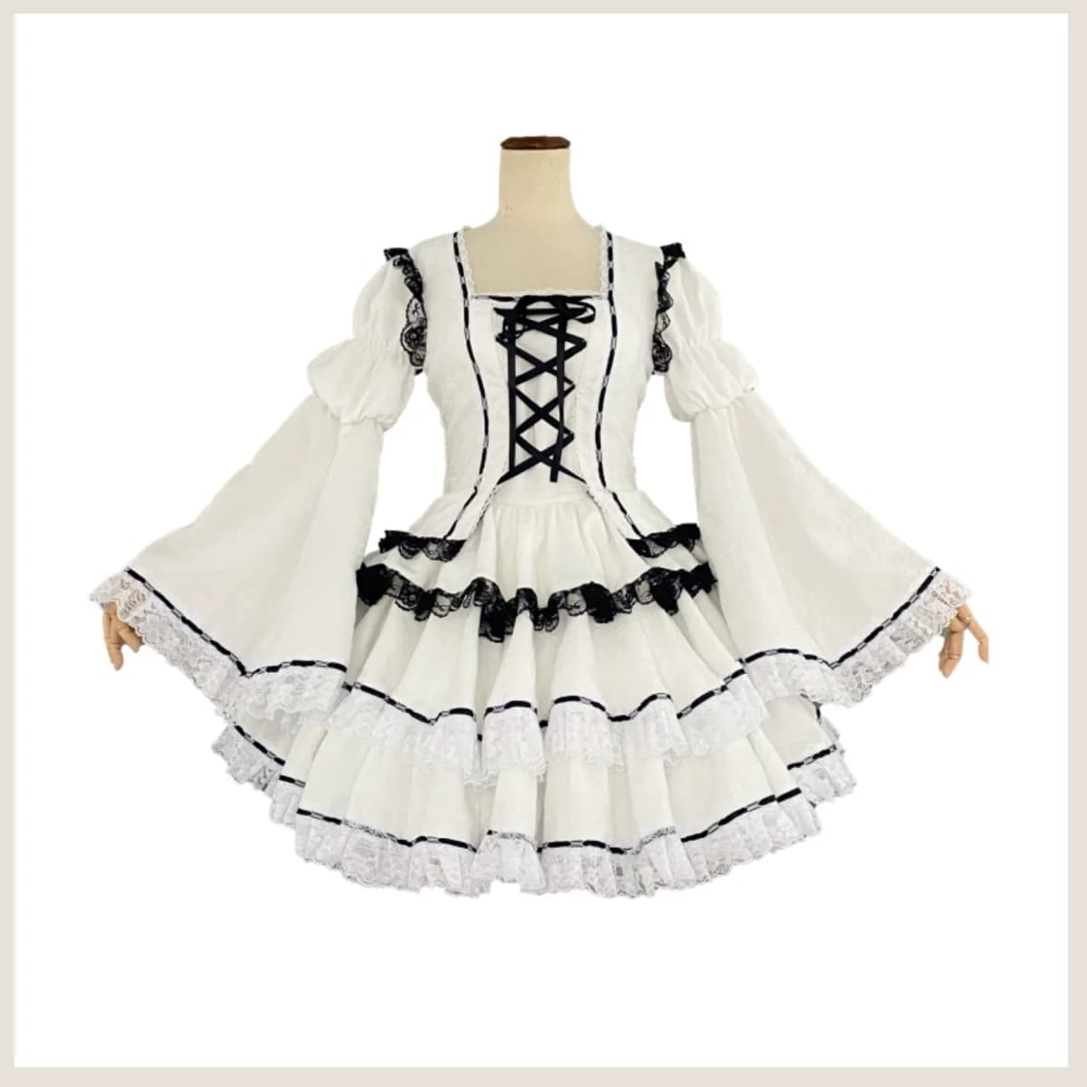 Abito da principessa bianco da donna Gonna Lolita Parrucca Set Costume cosplay Utau carino sexy per la festa di compleanno Anime Shugo Chara Tsukiyomi
