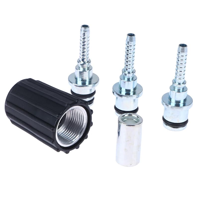 New High Pressure Washer Hose Insert Fittings D14 D15mm Ring Nut M22 Car Washer Water Cleaning Hose Pipe Fitting Twist Connector