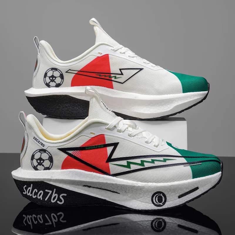 Scarpe da Corsa Specializzate per Uomo e Donna, Sneakers Atletiche Ultraleggere con Piastra in Carbonio, Traspiranti, Comode, Ammortizzate e Stabili per Maratona