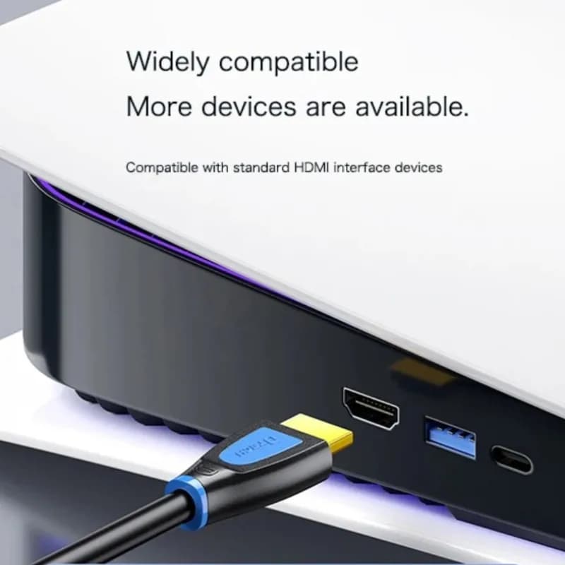 Cavo video DTECH HD 8 m 4K 60 Hz 1080P Risoluzione 18 Gbps Versione 2.0 Cavo HDMI-HDMI