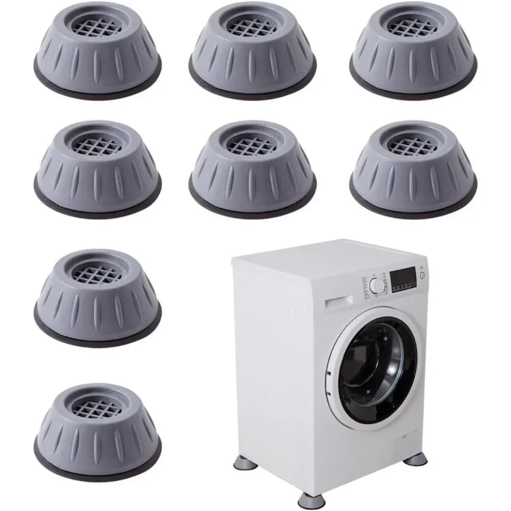 Washing Machine Mat 2/4/6/8 Pieces of Shockproof Mat Washing Rack Dryer Shockproof Support Anti-mobile Anti-slip Household Items