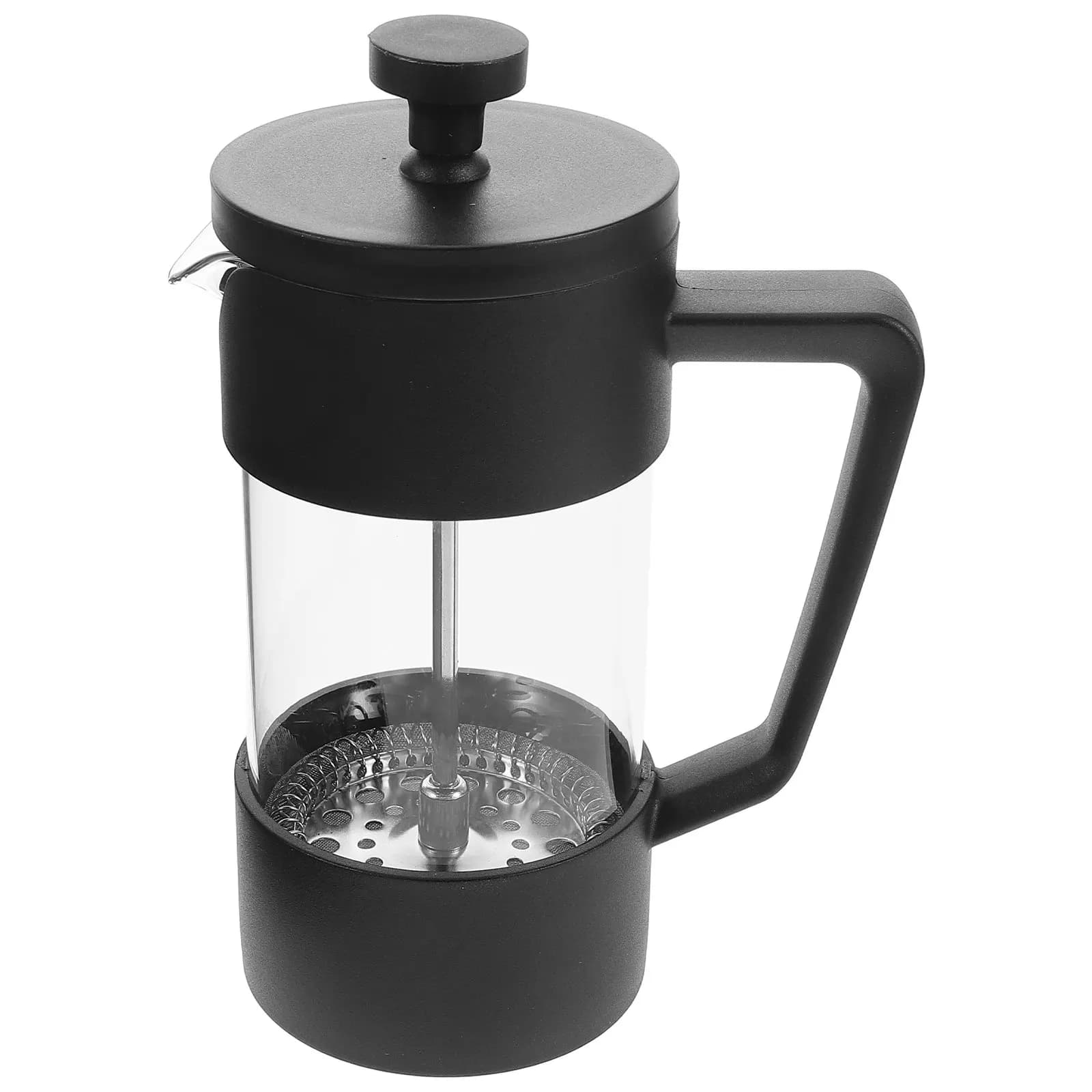 Coffee Pot 350Ml High-Heat Borosilicate Glass Black Coffee Maker Cold Brew for Kitchen Travel Camping