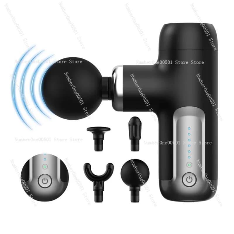 Mini professional vibration massage device with electric gun for hot and cold band