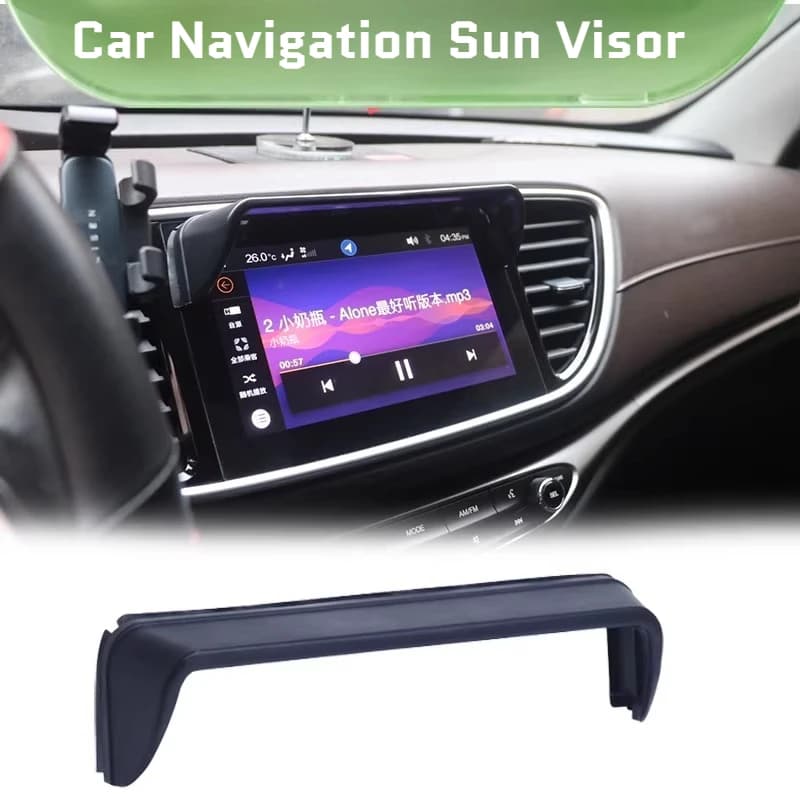 Car Navigation Sun Visor Anti-Glare Bracket, Vehicle Screen Support Stand, Interior Dashboard Accessories