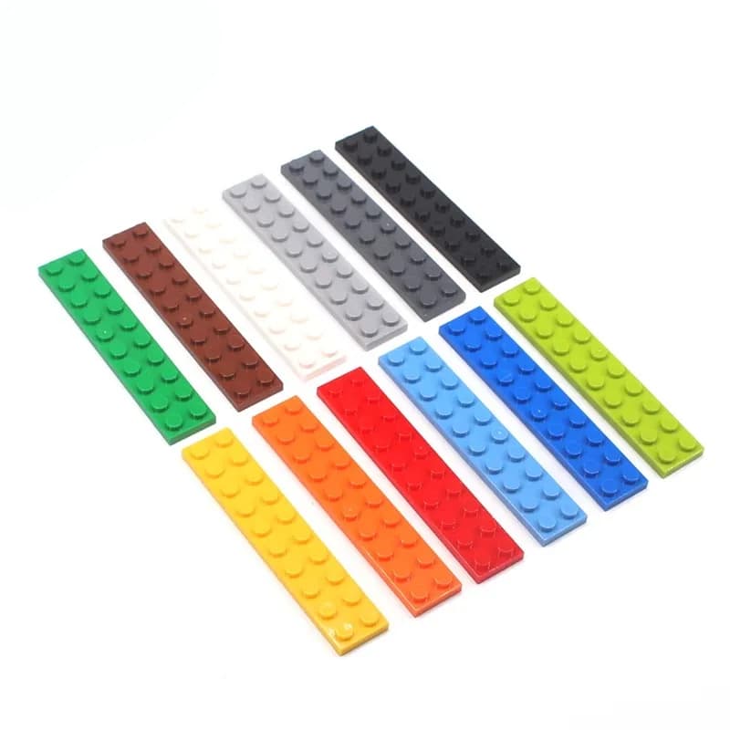 28PCS Plate 2x10 Dots Compatible 3832 Self-Locking Bricks Building Blocks Toys Accessories