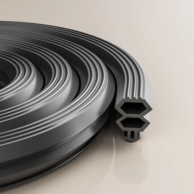 4M TPE Door Seal Strip Card Slot Window Bilateral Insulation Weatherstrip Flexible Windproof Dustproof Cold Proof Strip Tape