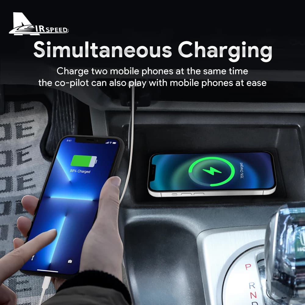 For Honda Civic 2005 2006 2007 2008 2009 2010 2011 Car Mobile Phone Charging Fast Wirelessly 15W Board-Car Wireless Charger