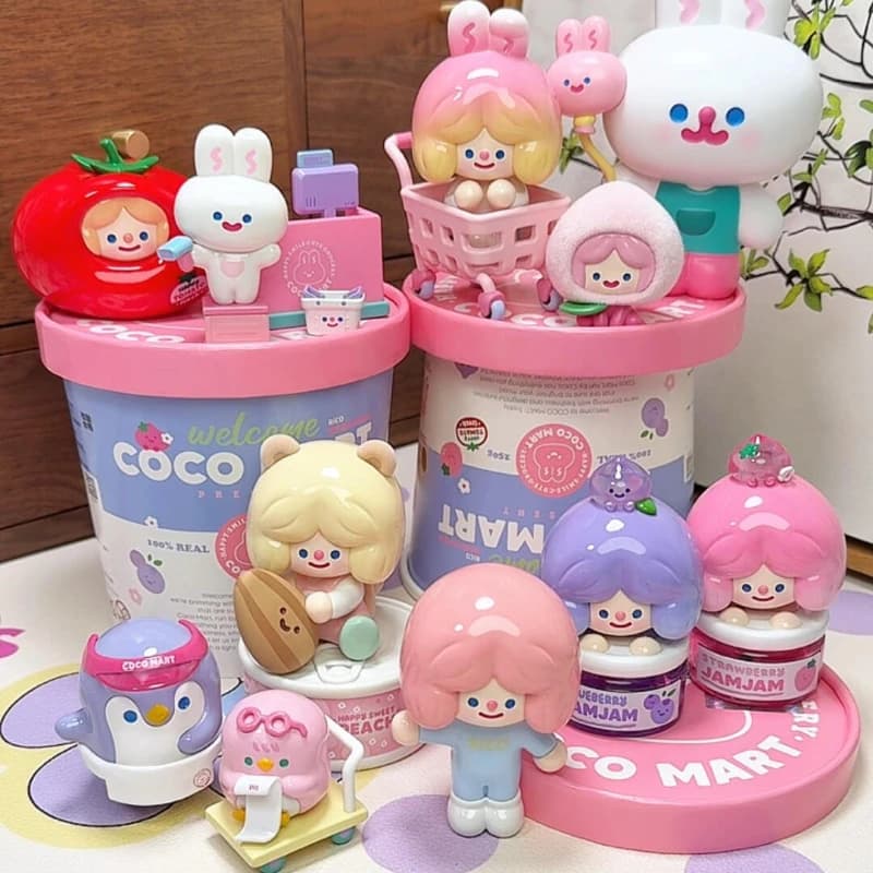 Giocattoli Serie Supermercato RiCO Happy, Scatola Misteriosa a Sorpresa, Modellini Anime Kawaii, Ornamento da Scrivania, Regalo di Compleanno